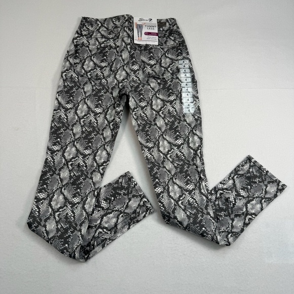 Seven 7 Tummyless Skinny Jeans SZ 4 High Rise Snake Skin NWT - Picture 3 of 16